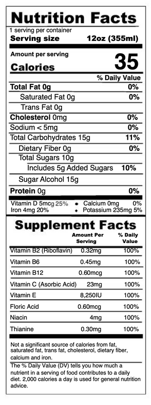 Ginger & Turmeric Vitamin Iced Tea - 35 calorie